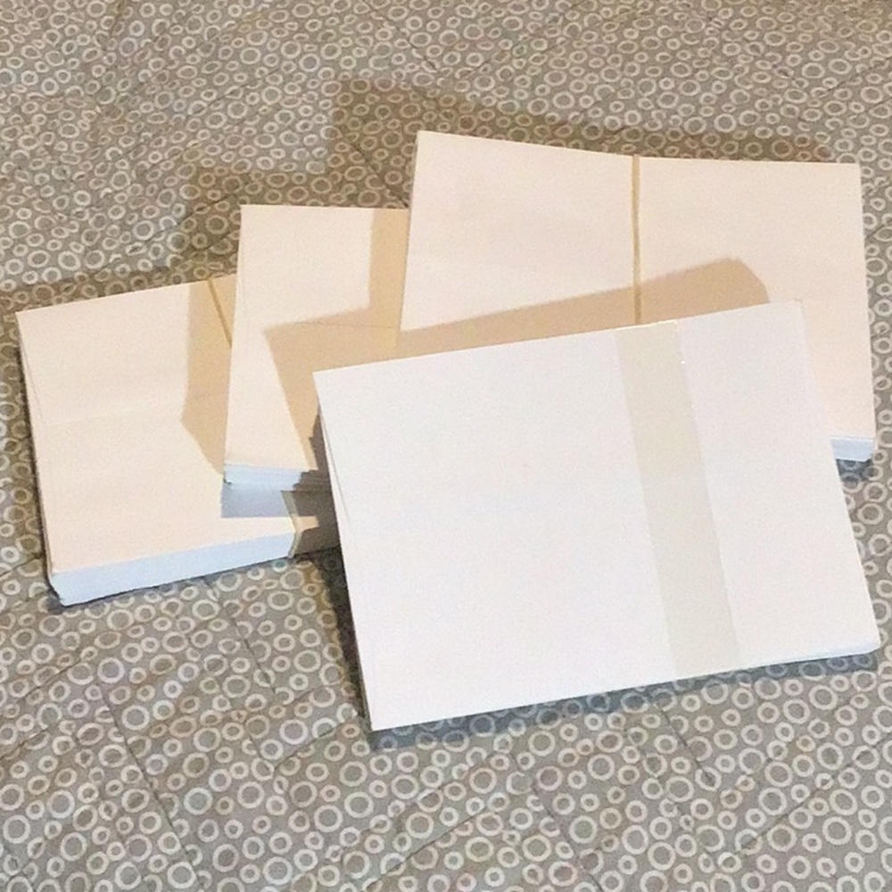 28 White Envelopes for Card Making